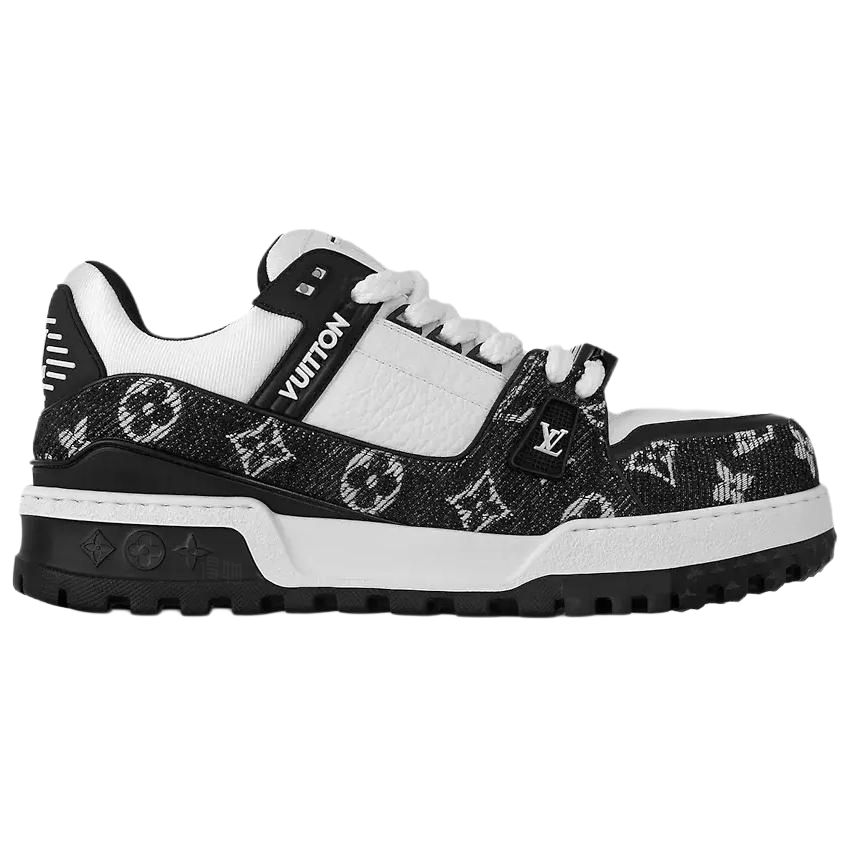LOUIS VUITTON Trainer Maxi Unisex Black & White Monogram Sneakers