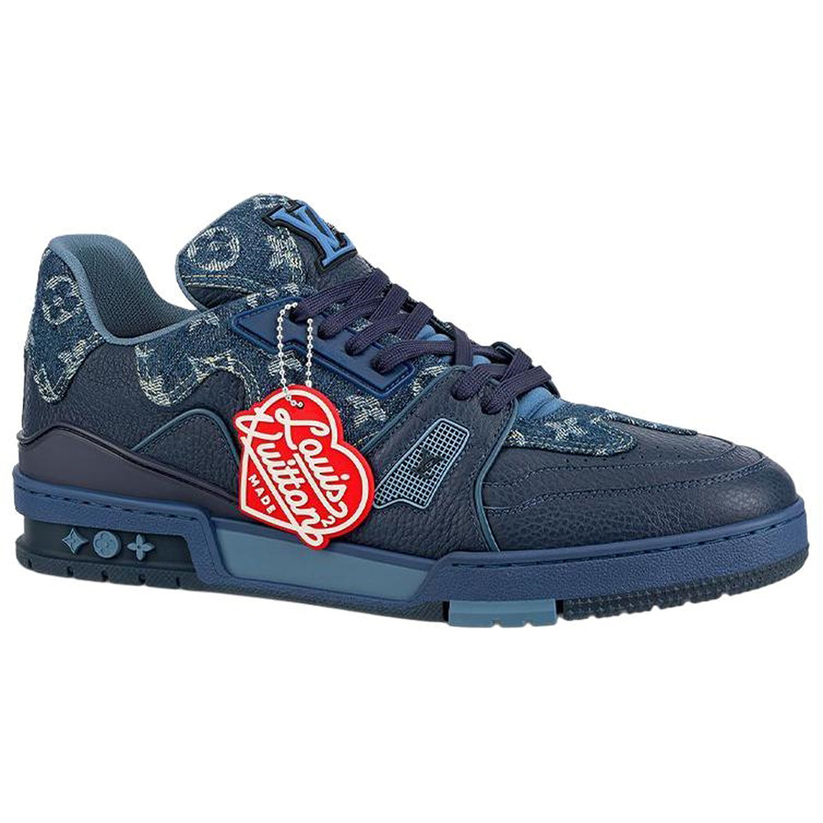 Louis Vuitton x Nigo Trainer Men's Low-Top Sneakers, Blue