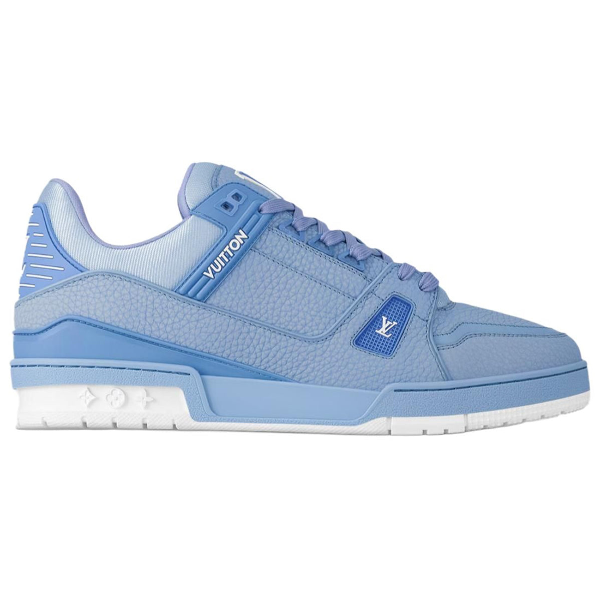 Louis Vuitton Trainer Unisex Low-Top Sneakers, Light Blue