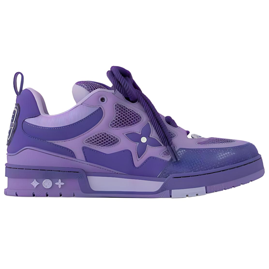 LOUIS VUITTON Skate Men's Purple Low-Top Sneakers