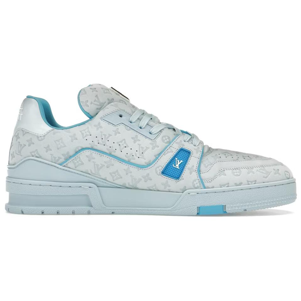 Louis Vuitton x Tyler Trainer Men's Low-Top Sneakers, Light Blue & White