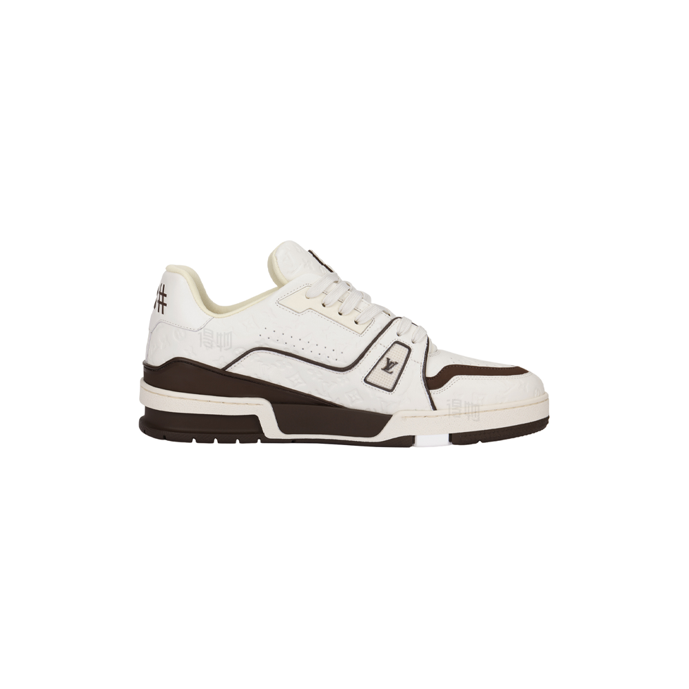 LOUIS VUITTON x Tyler Trainer Unisex Cream & Brown Sneakers
