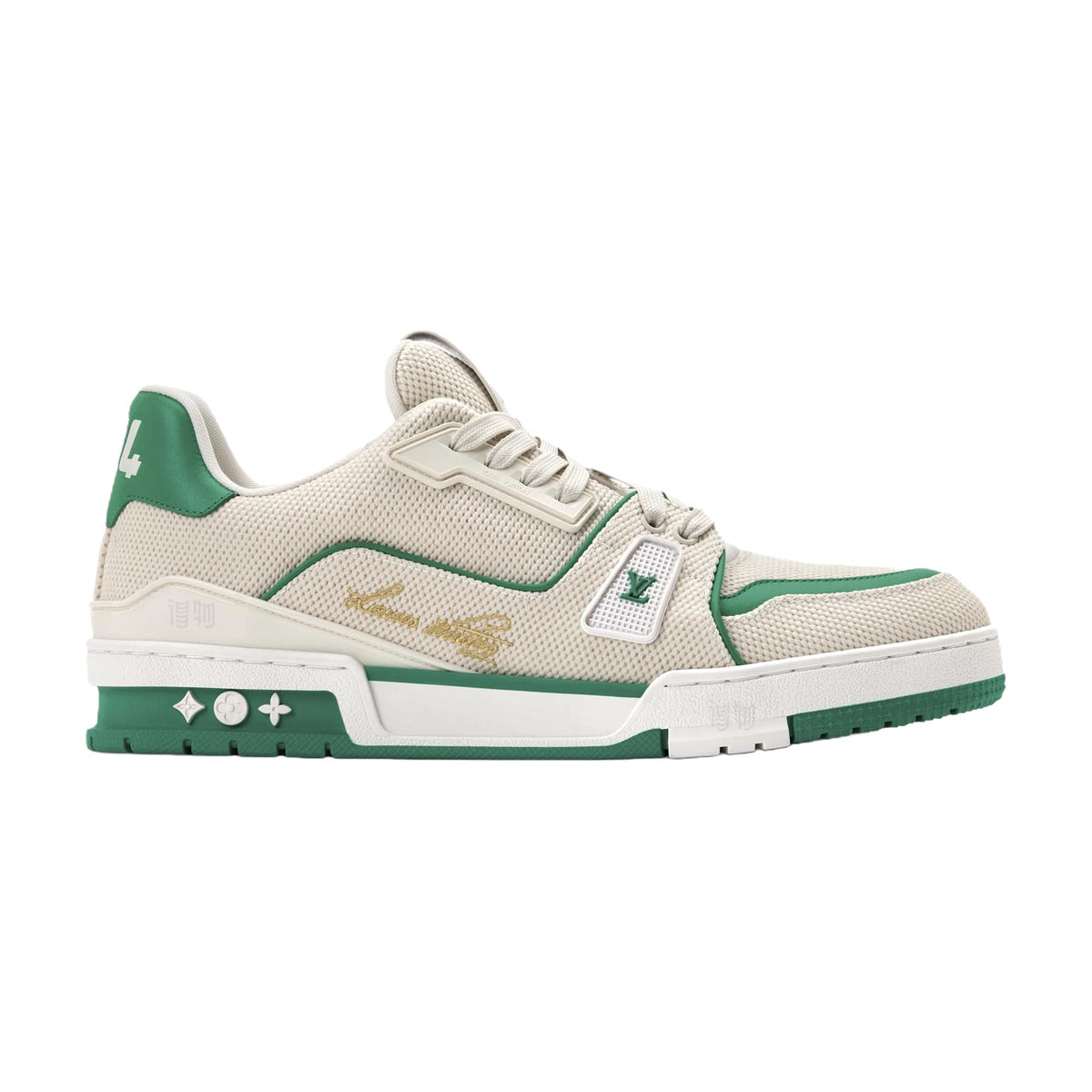 LOUIS VUITTON Trainer Men's Sneakers – Cream & Green