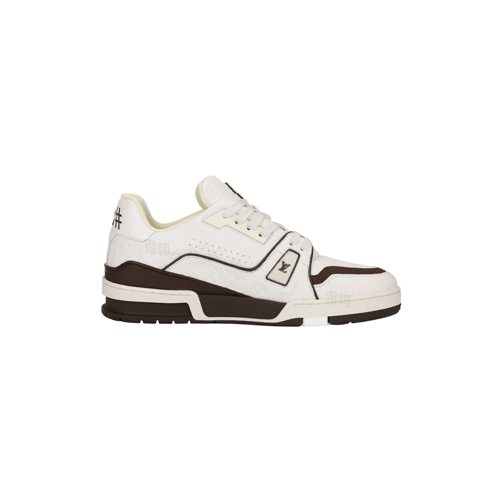Louis Vuitton x Tyler Trainer Unisex Low-Top Sneakers, Cream & Brown