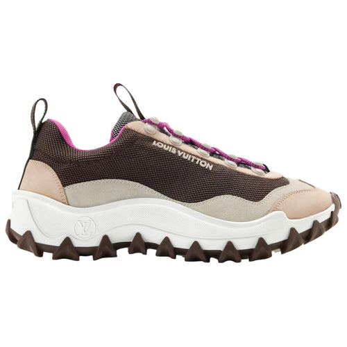 LOUIS VUITTON Rossyrush Xplorer Women's Brown & Beige Chunky Sneakers