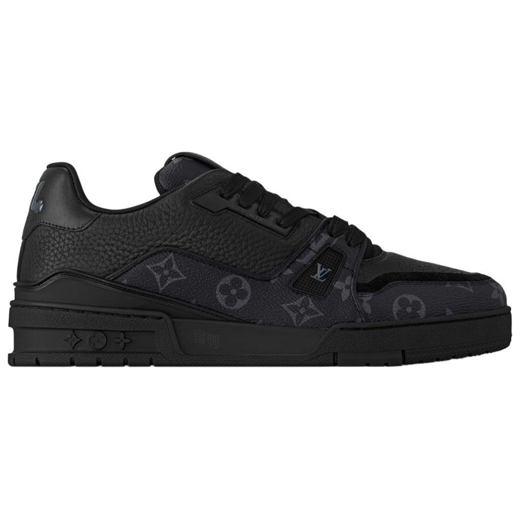 Louis Vuitton Trainer Men's Black Monogram Canvas Sneakers