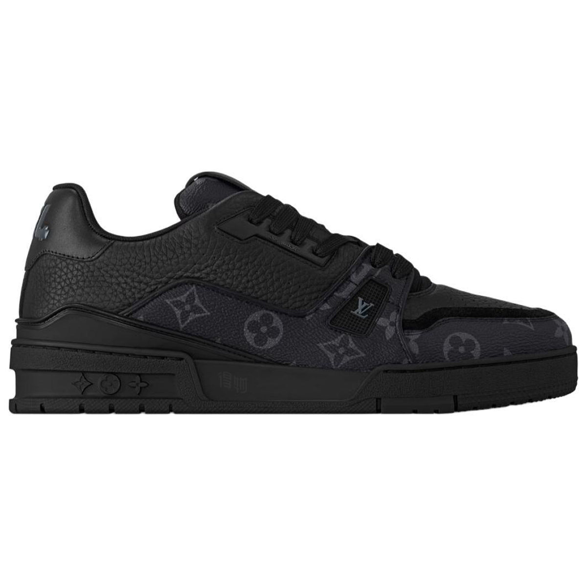 Louis Vuitton Trainer Men's Black Monogram Canvas Sneakers