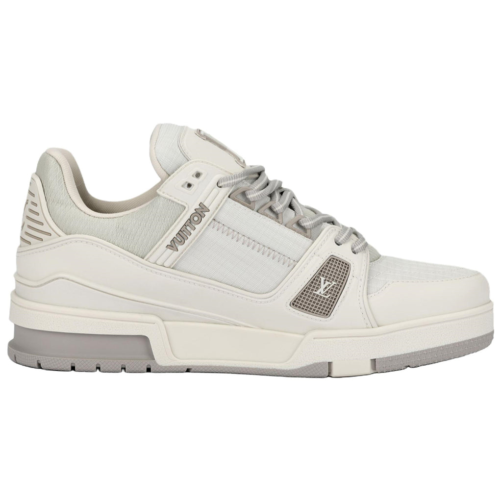 Louis Vuitton Trainer Men's Beige & Gray Low-Top Sneakers