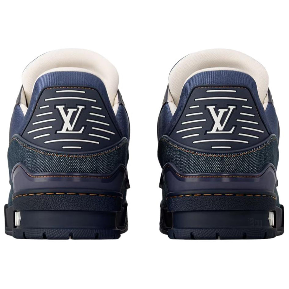 Louis Vuitton Trainer Men's Navy Denim Low-Top Sneakers