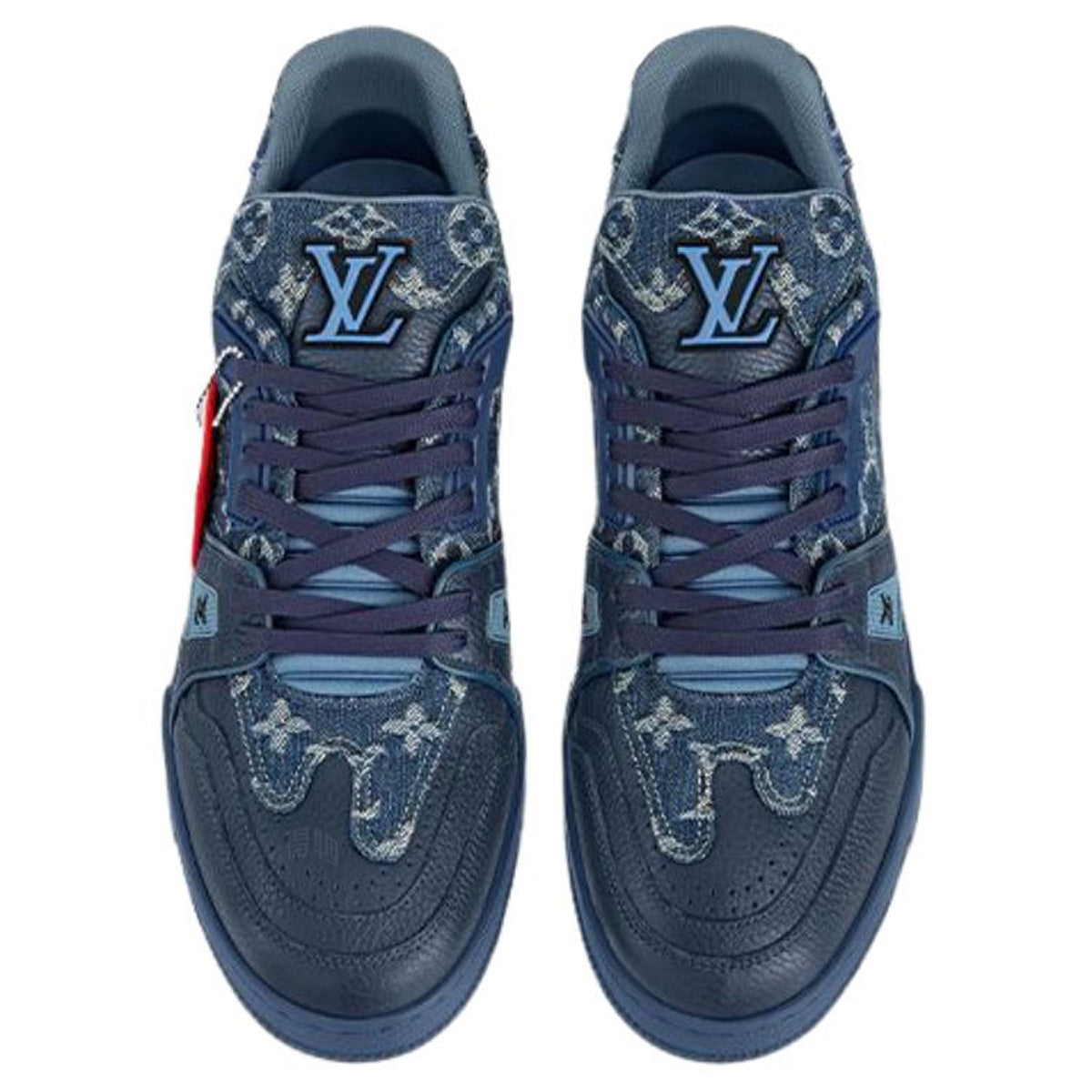 Louis Vuitton x Nigo Trainer Men's Low-Top Sneakers, Blue
