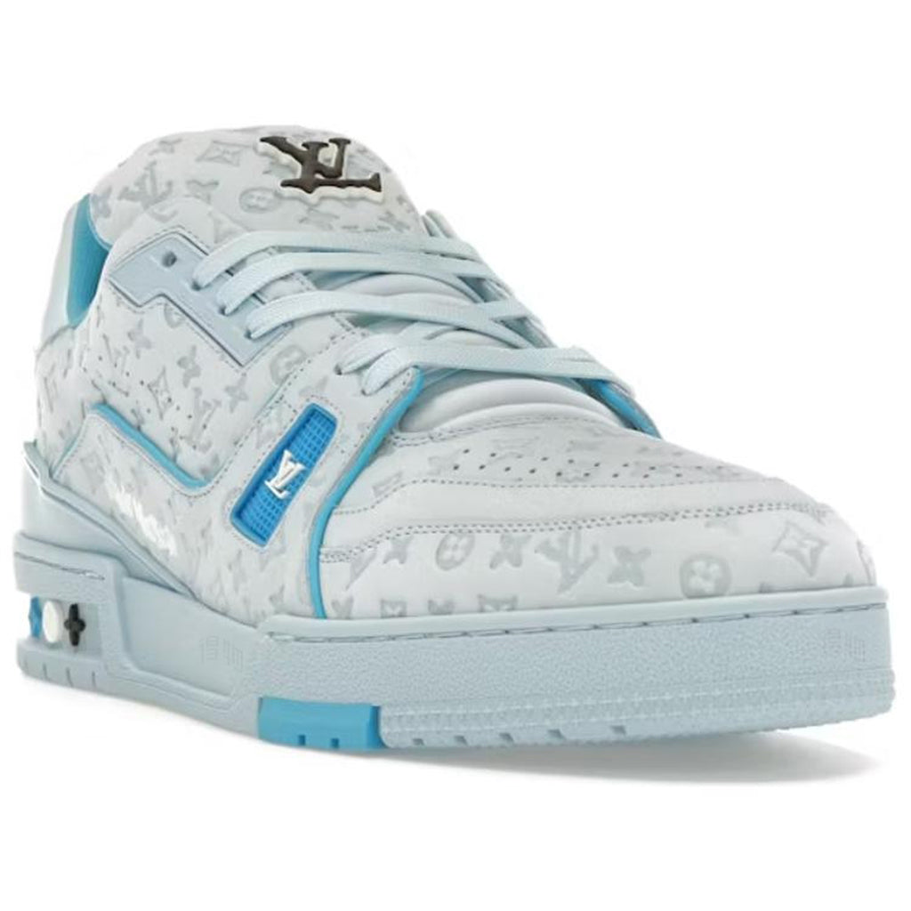 Louis Vuitton x Tyler Trainer Men's Low-Top Sneakers, Light Blue & White