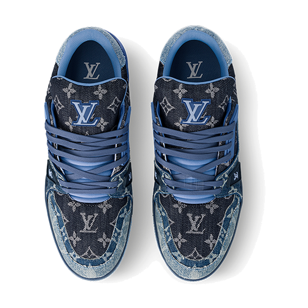 LOUIS VUITTON Trainer Unisex Blue Low-Top Sneakers