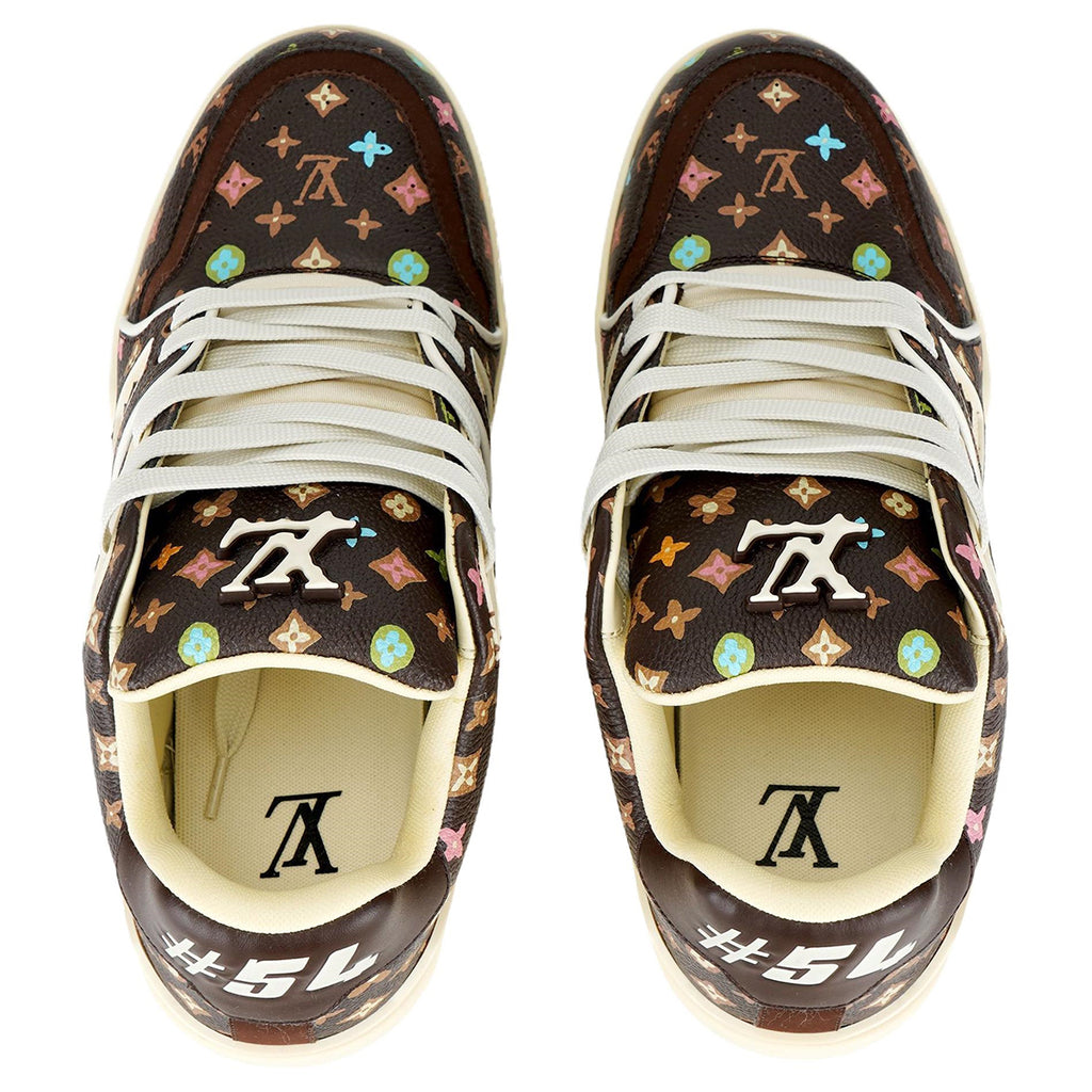 Louis Vuitton x Tyler Trainer Unisex Brown Multicolor Sneakers