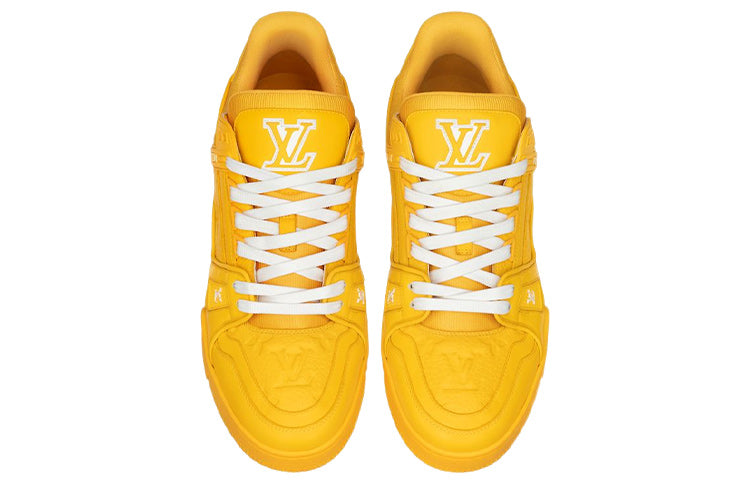 LOUIS VUITTON Trainer Men's Yellow Low-Top Sneakers