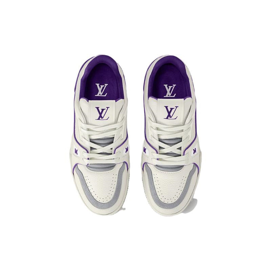 Louis Vuitton Trainer Women's Low-Top Sneakers, White & Purple