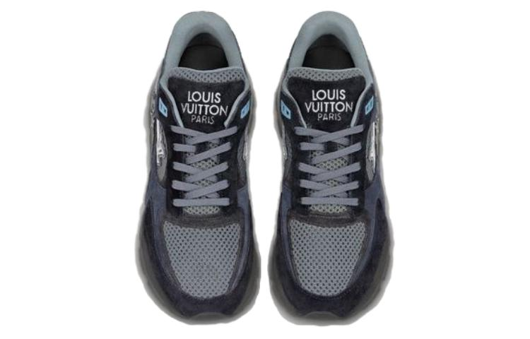 LOUIS VUITTON Run Away Men's Blue Black & Grey Sneakers
