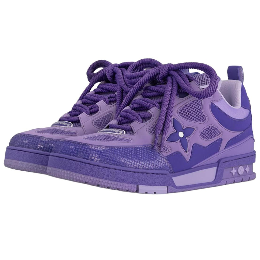 LOUIS VUITTON Skate Men's Purple Low-Top Sneakers
