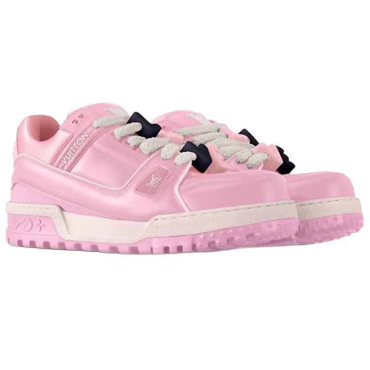 LOUIS VUITTON Trainer Maxi Men's Pink Low-Top Sneakers