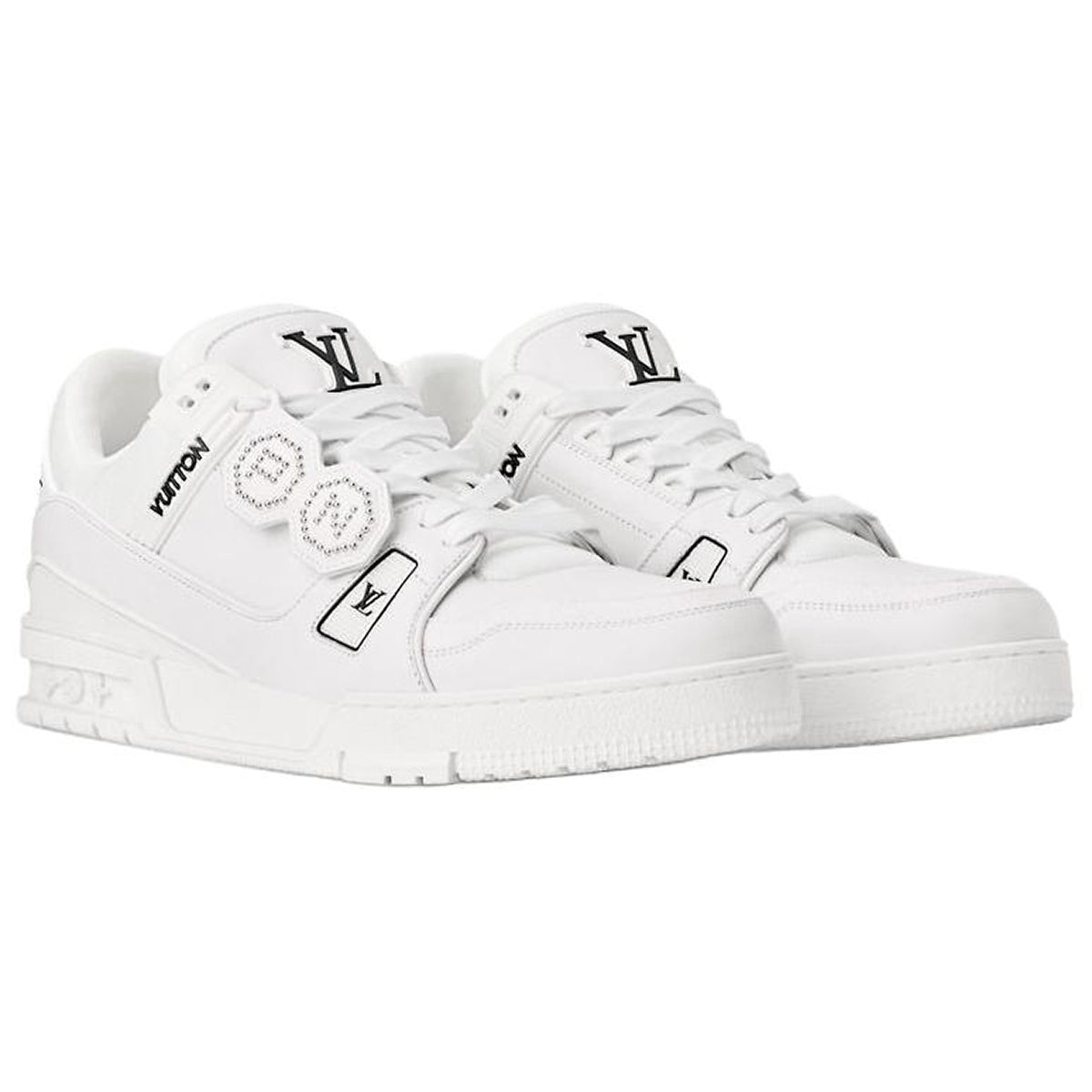 Louis Vuitton x Nigo Trainer Unisex White Calfskin Sneakers, FW25