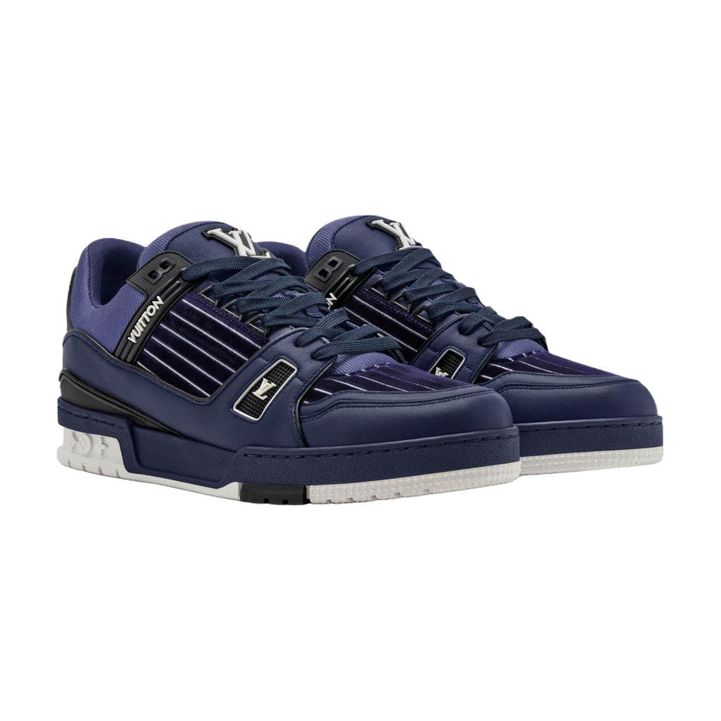 LOUIS VUITTON Trainer Men's Navy Velvet Sneakers