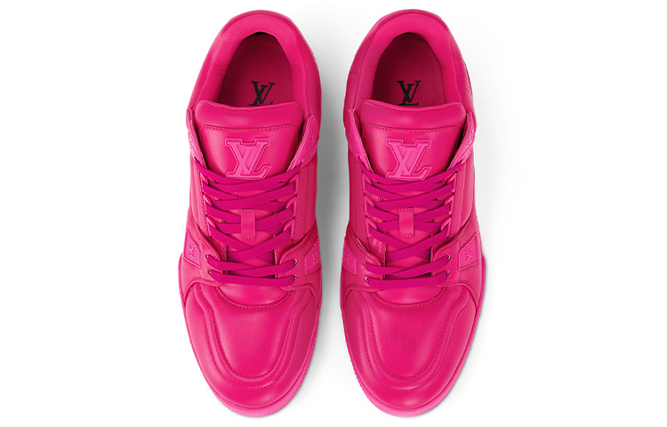LOUIS VUITTON Trainer Men's Hot Pink Low-Top Sneakers