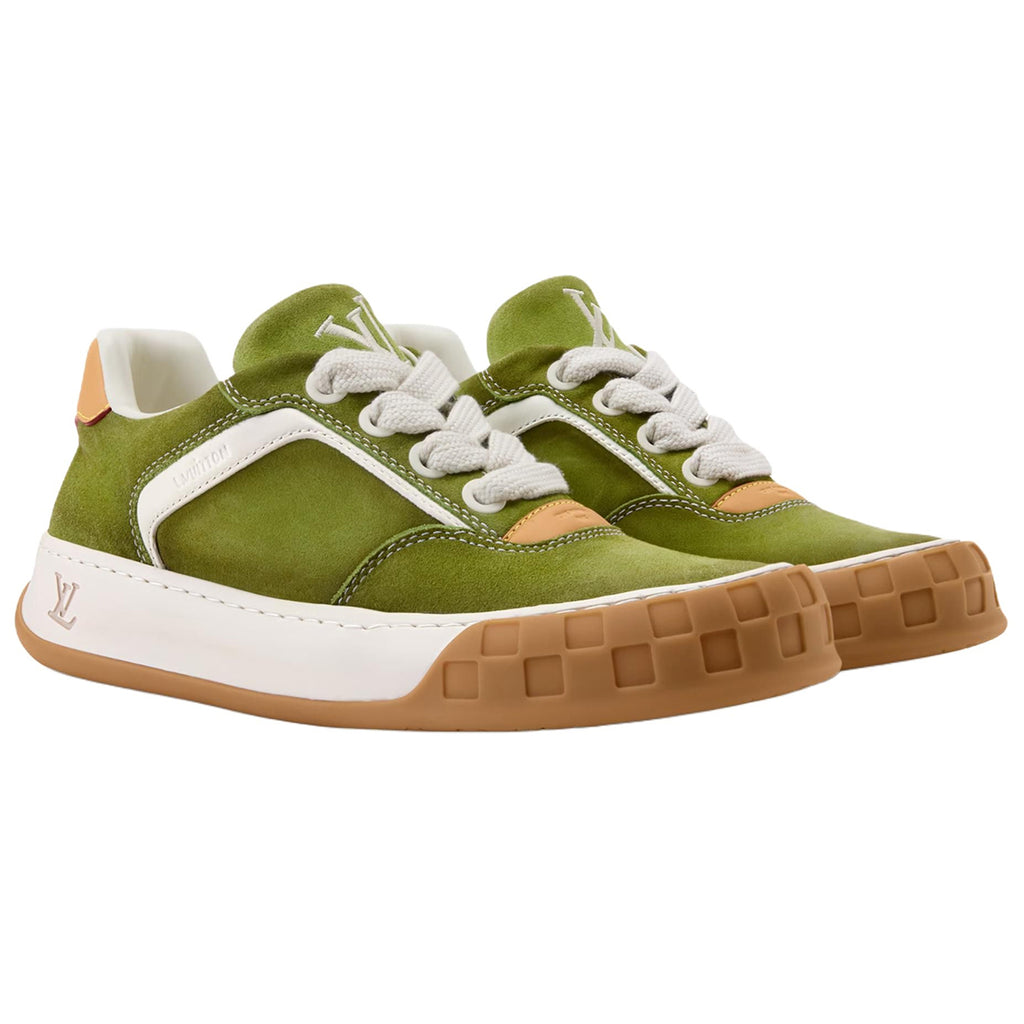 LOUIS VUITTON Tilted Unisex Green Low-Top Sneakers