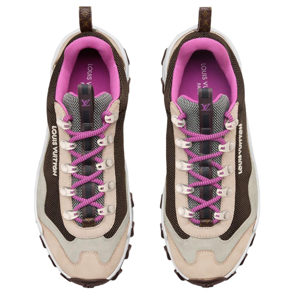 LOUIS VUITTON Rossyrush Xplorer Women's Brown & Beige Chunky Sneakers