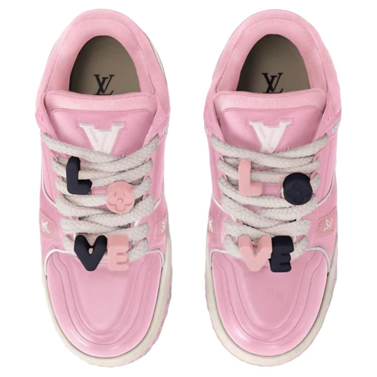 LOUIS VUITTON Trainer Maxi Men's Pink Low-Top Sneakers