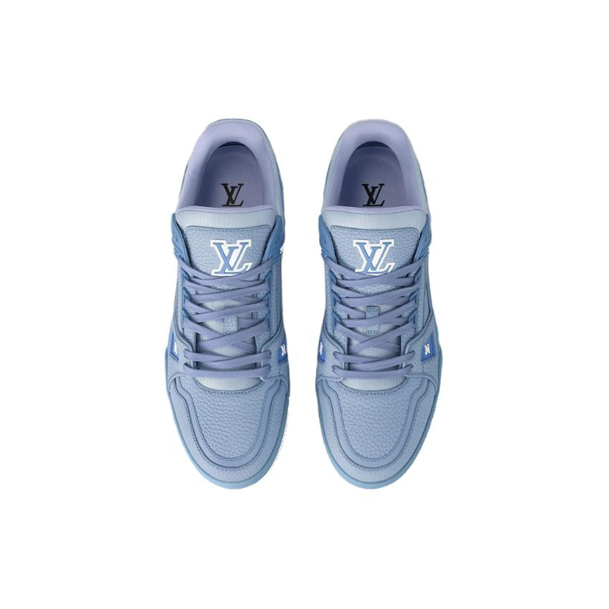 Louis Vuitton Trainer Unisex Low-Top Sneakers, Light Blue