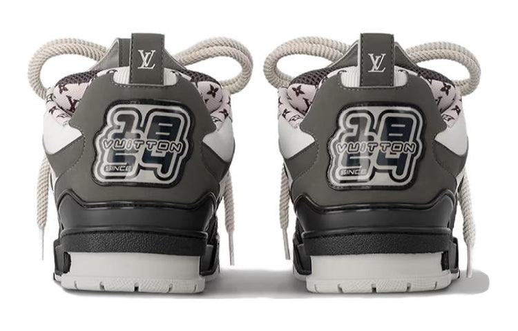 LOUIS VUITTON Skate Unisex Grey, Black & White Low-Top Sneakers