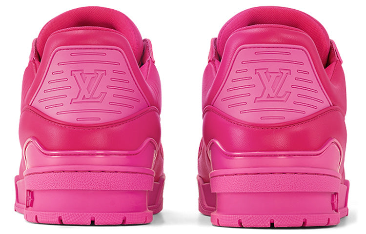 LOUIS VUITTON Trainer Men's Hot Pink Low-Top Sneakers