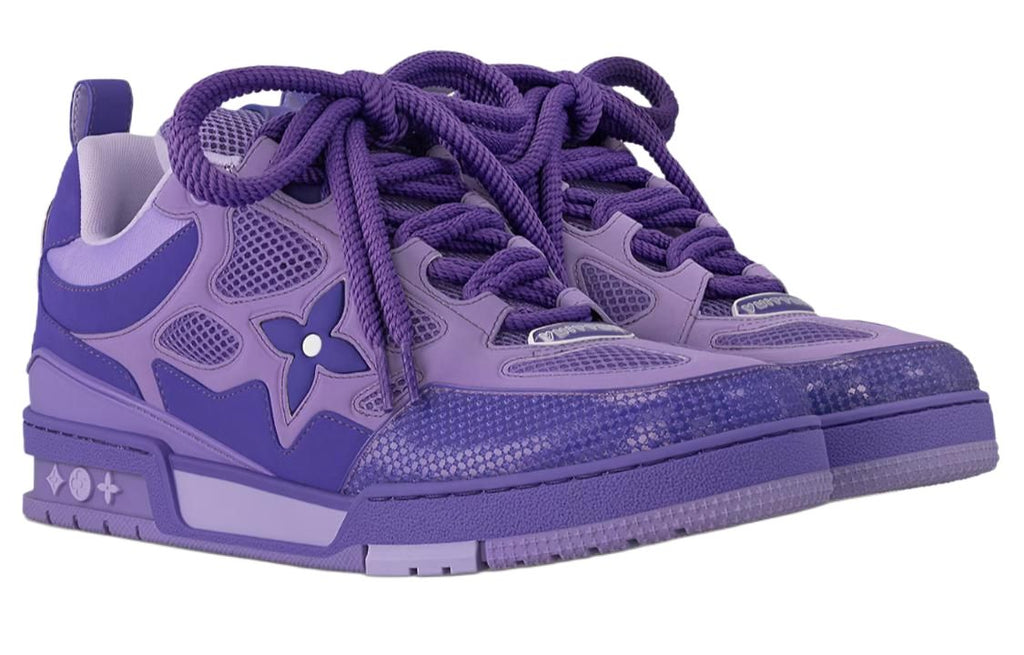 LOUIS VUITTON Skate Men's Purple Low-Top Sneakers