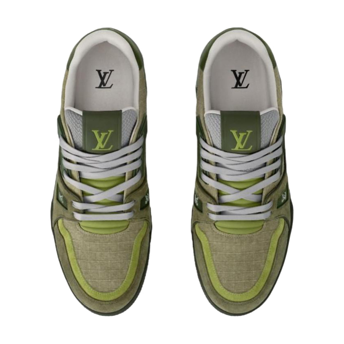 LOUIS VUITTON Trainer Men's Sneakers – Olive Green & Khaki