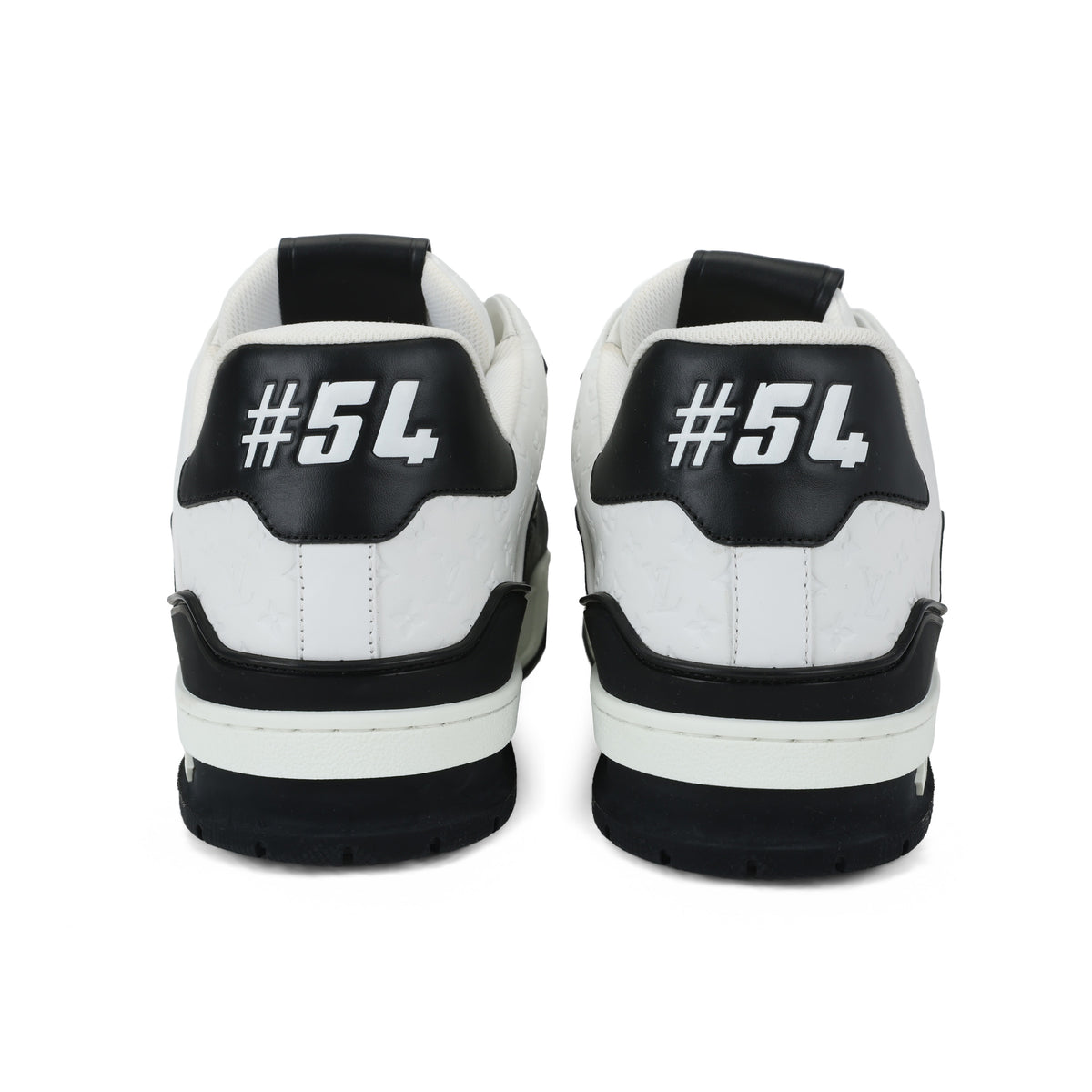 LOUIS VUITTON Trainer Unisex Black & White Monogram Sneakers