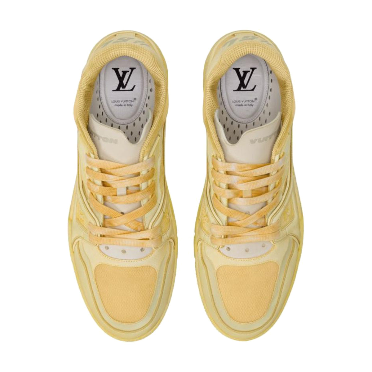 LOUIS VUITTON Trainer Unisex Yellow Low-Top Sneakers