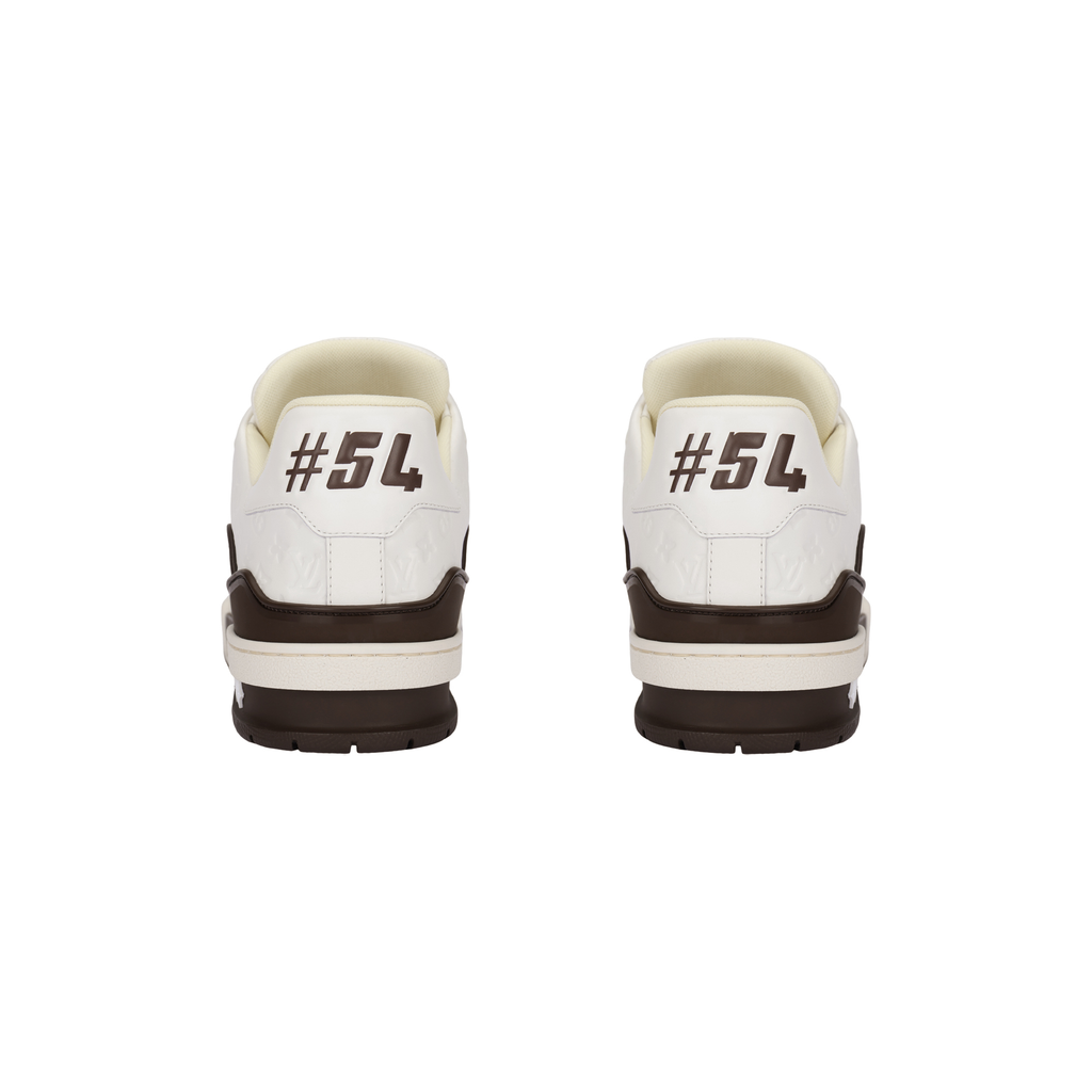 LOUIS VUITTON x Tyler Trainer Unisex Cream & Brown Sneakers
