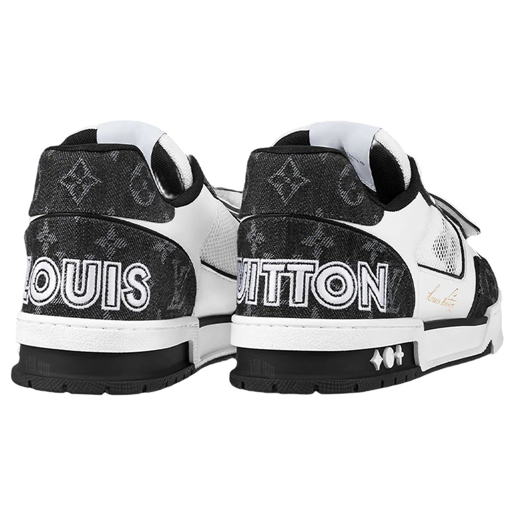 Louis Vuitton Trainer Unisex Low-Top Sneakers, Black & White