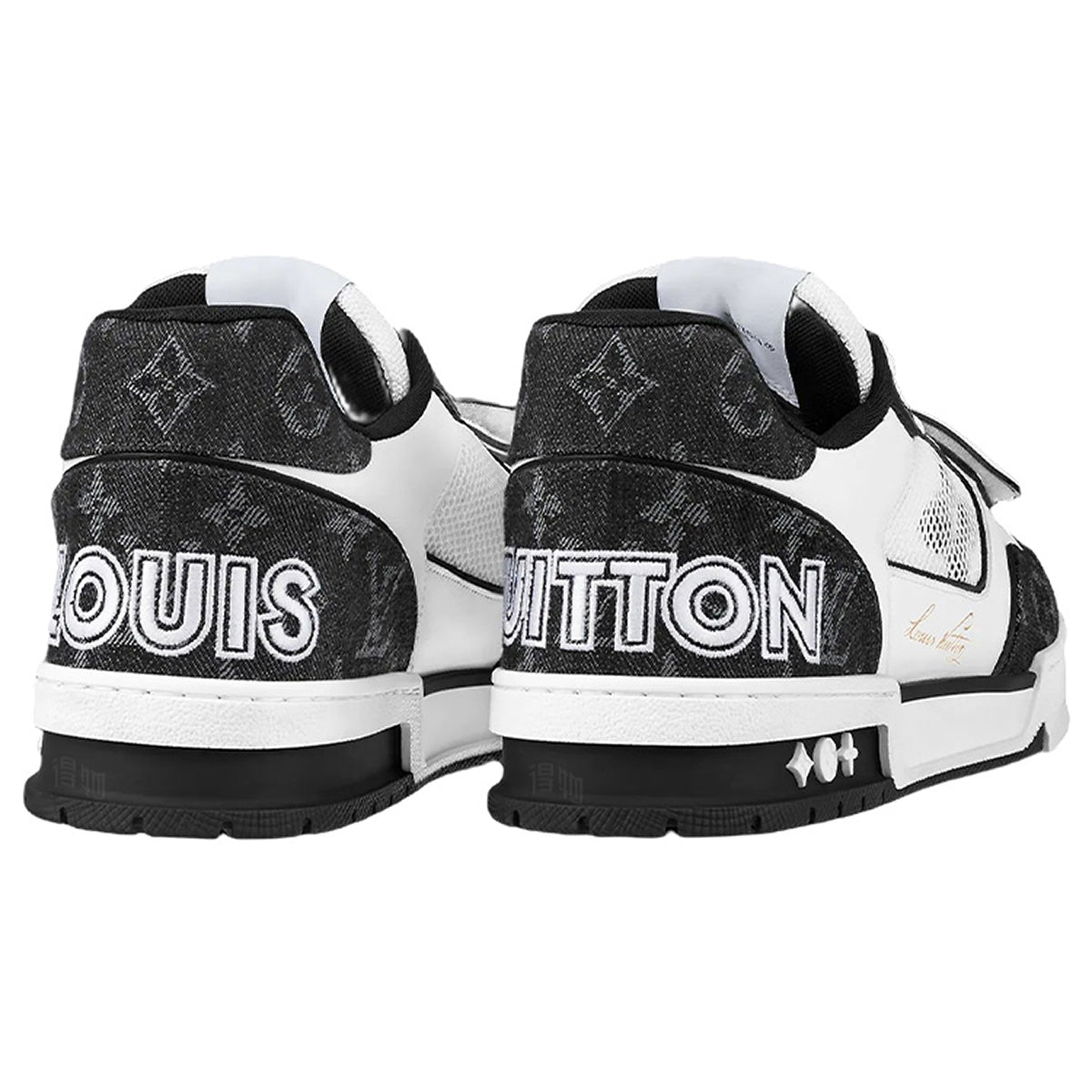Louis Vuitton Trainer Unisex Low-Top Sneakers, Black & White