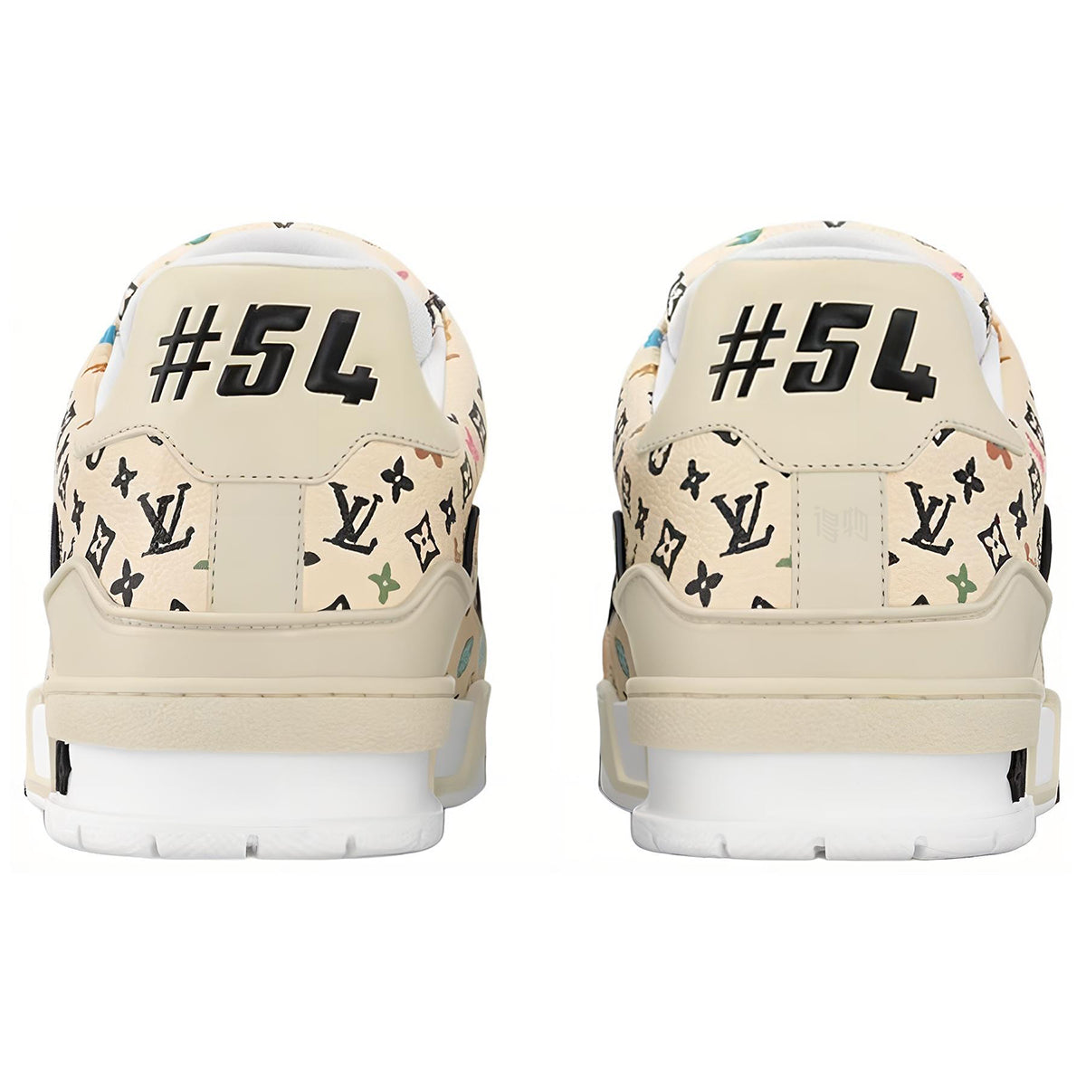 Louis Vuitton x Tyler Trainer Unisex Beige Monogram Sneakers
