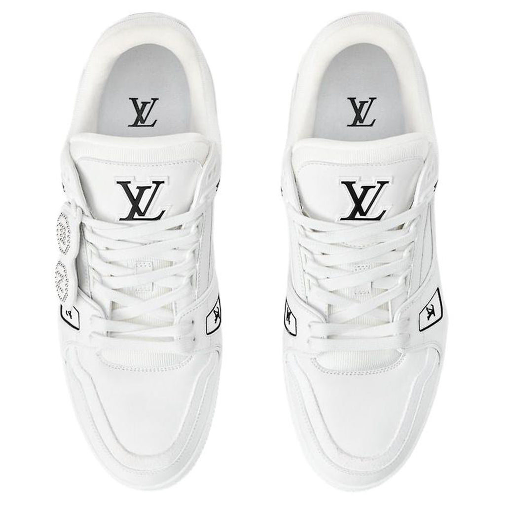 Louis Vuitton x Nigo Trainer Unisex White Calfskin Sneakers, FW25