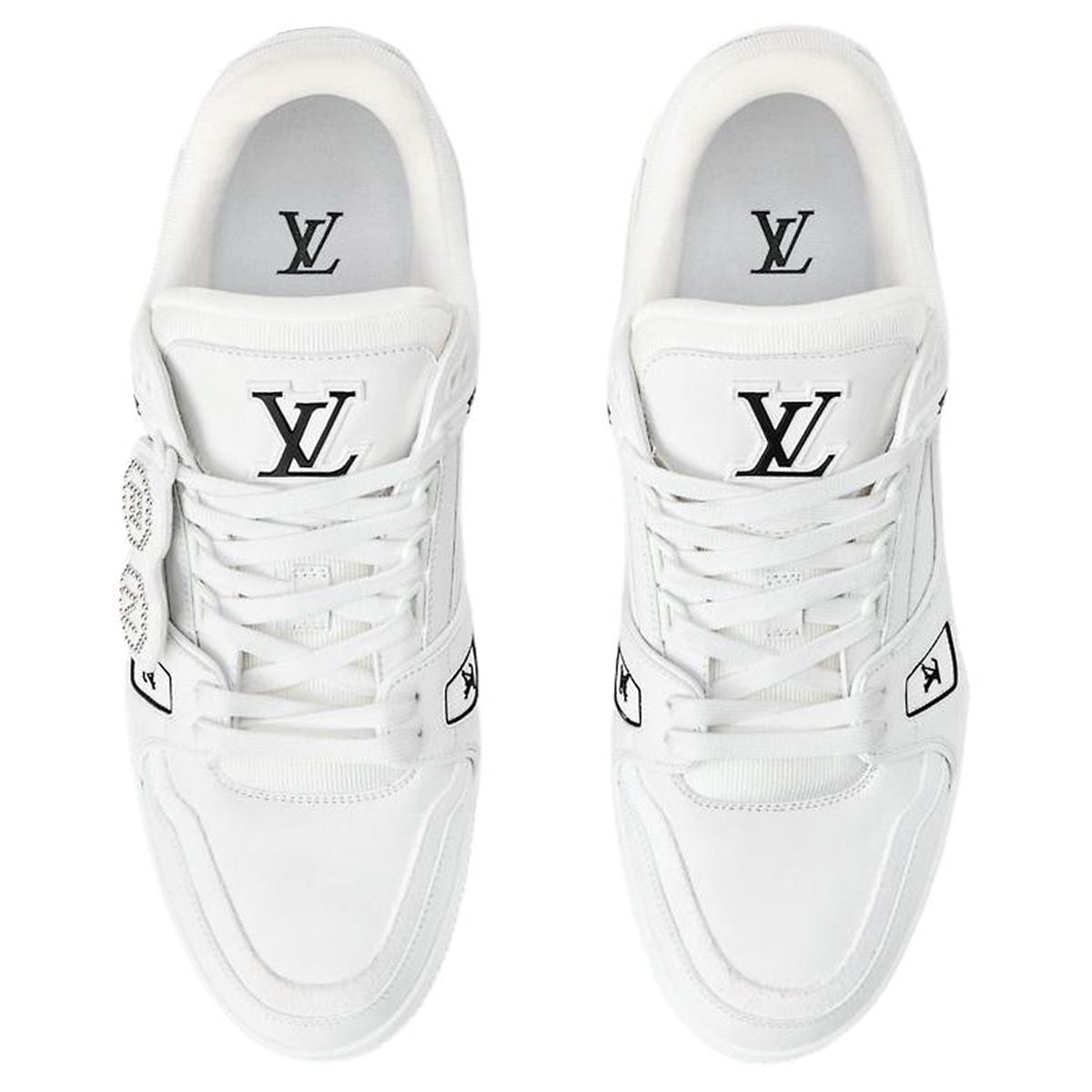 Louis Vuitton x Nigo Trainer Unisex White Calfskin Sneakers, FW25