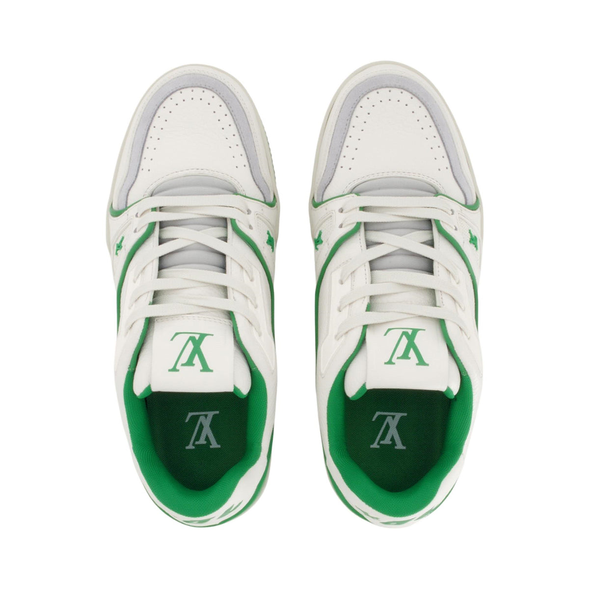 Louis Vuitton Trainer 54 Unisex Low-Top Sneakers, White & Green