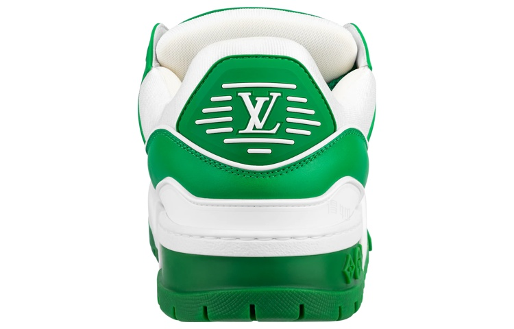 LOUIS VUITTON Trainer Maxi Men's Green & White Low-Top Sneakers