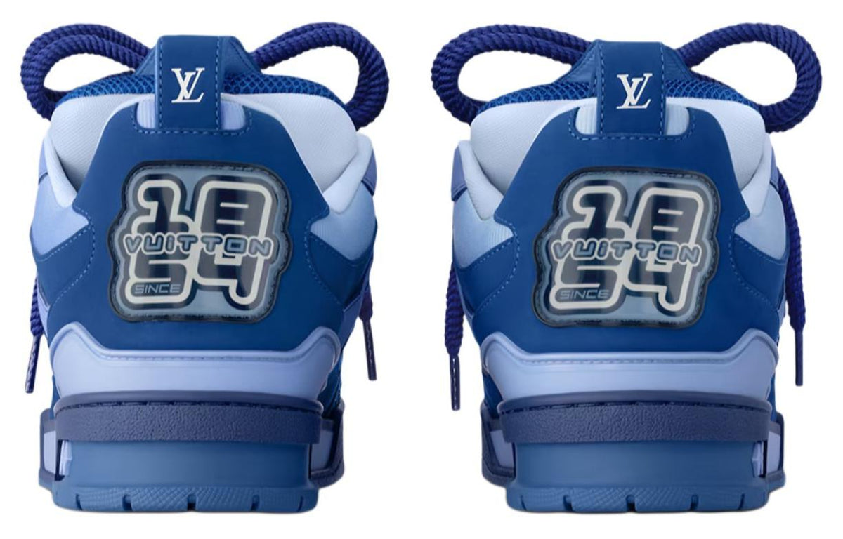 LOUIS VUITTON Skate Men's Blue Low-Top Sneakers