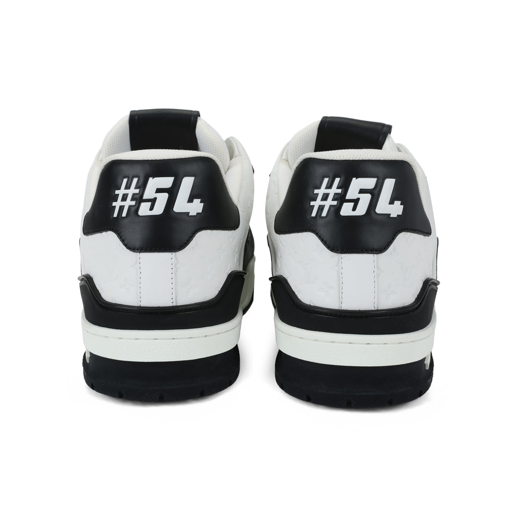 LOUIS VUITTON Trainer Unisex Black & White Monogram Sneakers
