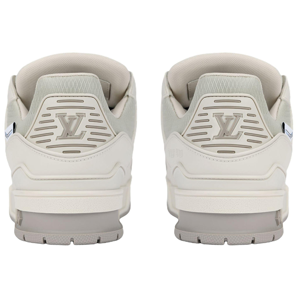 Louis Vuitton Trainer Men's Beige & Gray Low-Top Sneakers
