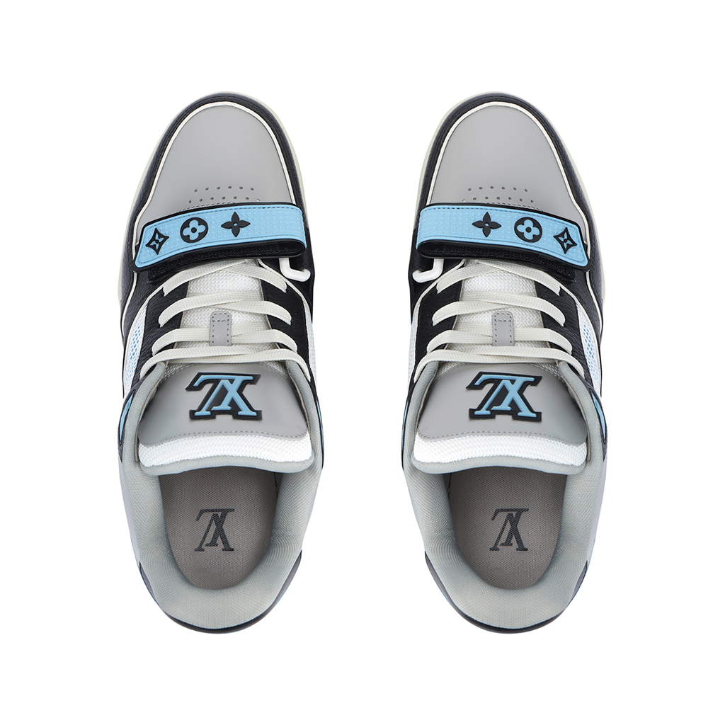 Louis Vuitton Trainer Men's Low-Top Sneakers, Ocean Blue
