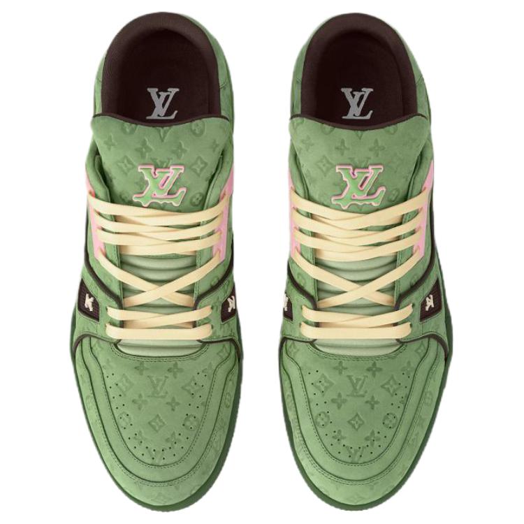 LOUIS VUITTON Trainer Tyler Men's Green Monogram Sneakers