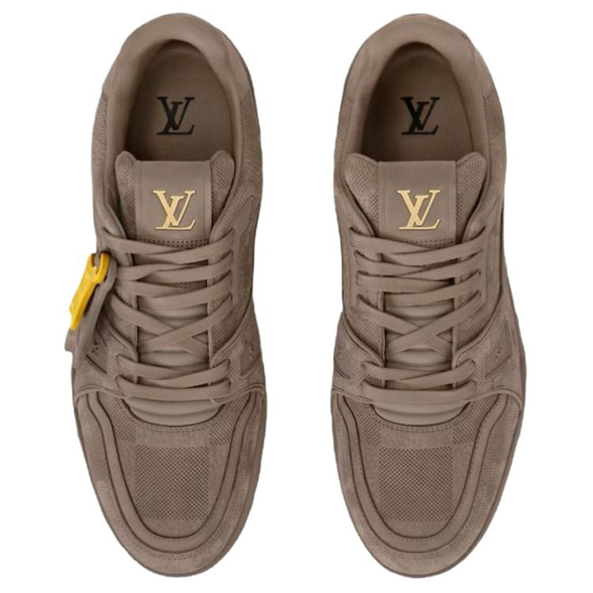 Louis Vuitton Trainer Unisex Cowhide Sneakers, Brown