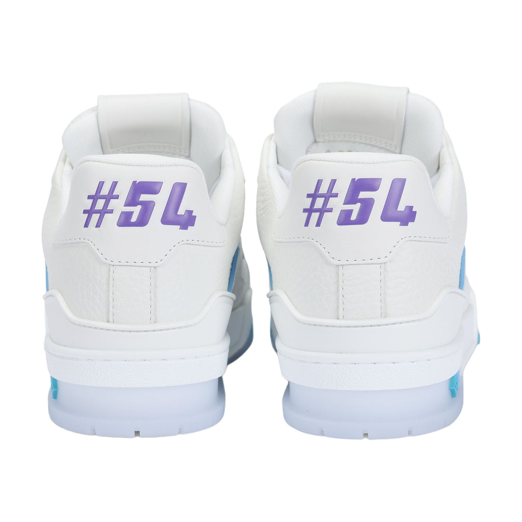 LOUIS VUITTON Trainer Unisex Sneakers – White, Blue & Purple